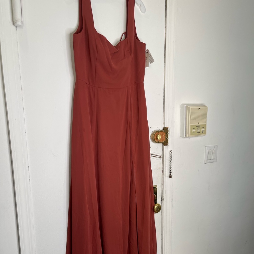 Brand new with tags David’s bridal floor length gown- size 12